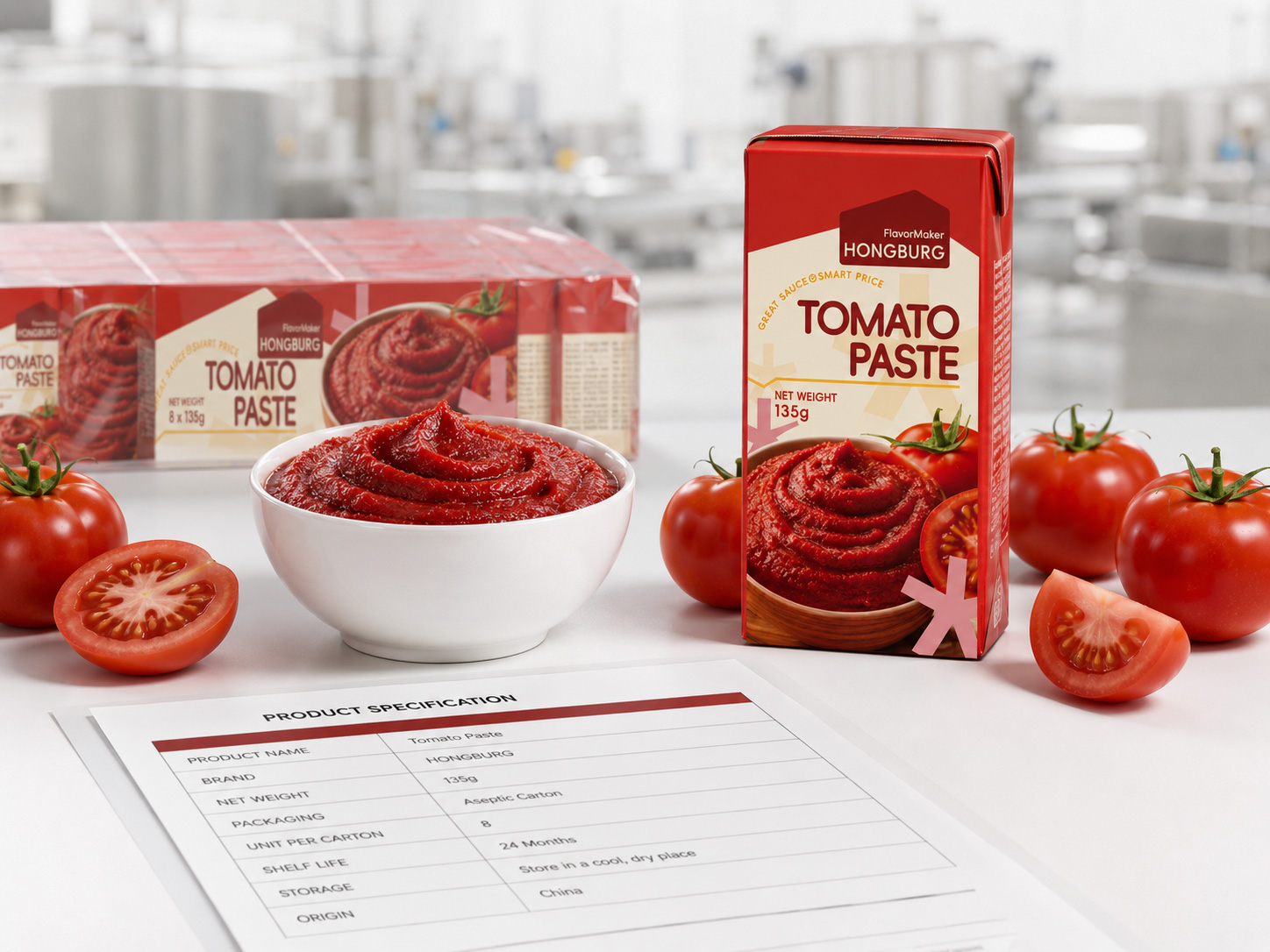 Aseptisk kartongtomatpasta: Produktguide för globala köpare