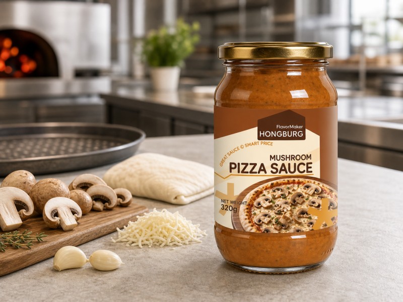 Blandade smaker av pizzasås för detaljhandel och restauranger