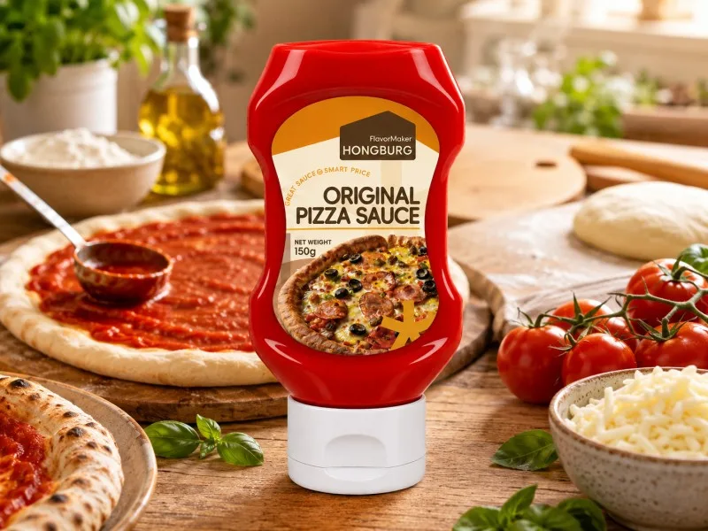 Klassisk original pizzasås för pizzabotten