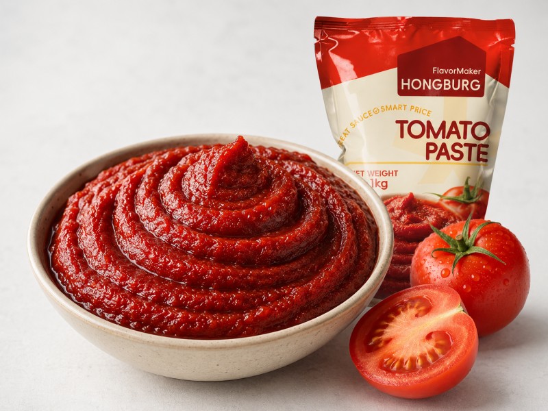 High Brix djupröd tomatpasta