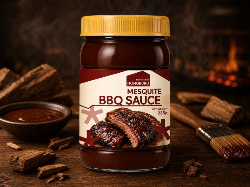 Mesquite BBQ-sås med rik rökig smak