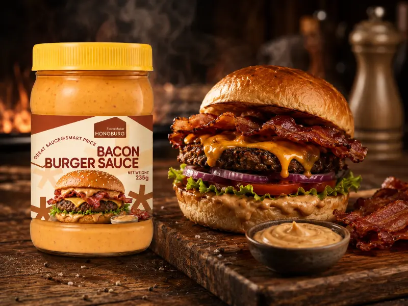 Rökrik baconburgersås