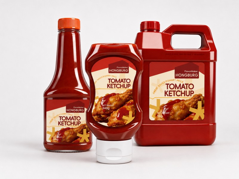 Pressflaska tomatketchup